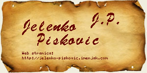 Jelenko Pisković vizit kartica
